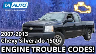 Top Check Engine Trouble Codes 2007-2013 Chevy Silverado 1500 Truck