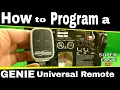 How to Program a Genie Universal Remote to a Chamberlain LiftMaster and More
