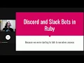 YEGRB Live - Building Chat Bots in Ruby