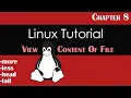More Less Head Tail Commands View Content of File Unix Linux Commands Chapter 8