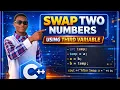 C Program to Swap Two Numbers Using Third Variable Method 2