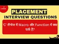 Macro Vs Function What is the difference between Macro and Function in C language