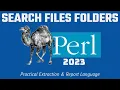 Perl Programming - Search Files Folders 2023