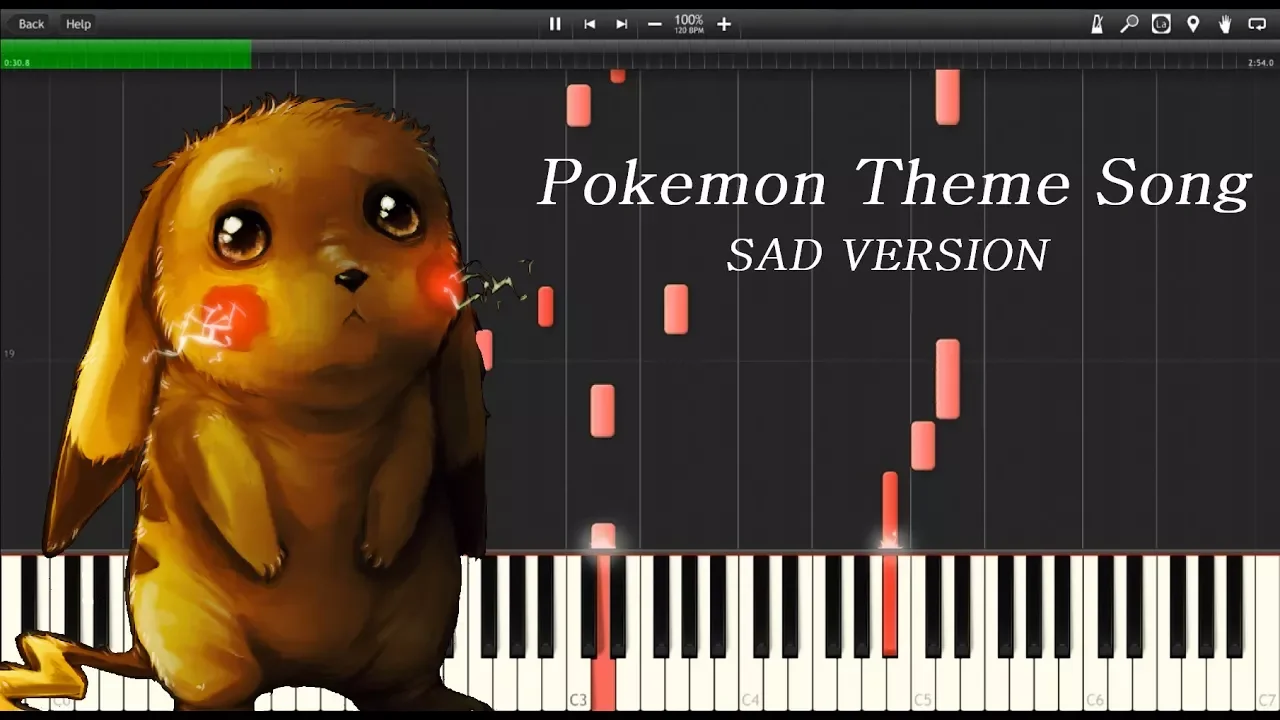 Pokémon - Gotta Catch 'em all (Sad Version)  |  Synthesia