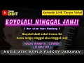 Download Lagu BOYOLALI NINGGAL JANJI - Karaoke Nada WANITA / CEWEK ( Nor ulum feat Bambang ) KOPLO PARGOY JARANAN