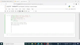 Python Program that Displays which Letters are Present in Both the Strings