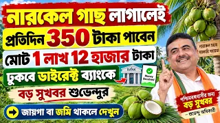 নারকেল গাছ লাগালেই পাবেন ৩৫০ টাকা প্রতিদিন | মোট ১ লাখ ১২ হাজার টাকা | Coconut Plant Prakalpa Suvend
