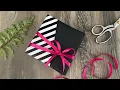 How To Wrap A Gift With Two Contrasting Papers Gift Wrapping Ideas
