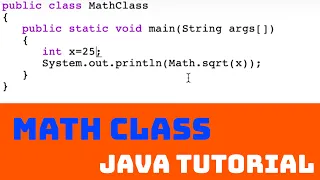 How To Use The Math Class In Java Java Tutorial 5
