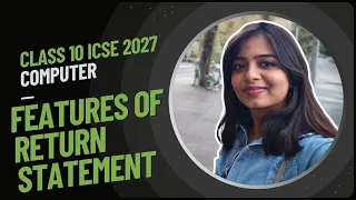 Return Statement in Java Features Rules Explained Lecture 4 Class 10 ICSE 2027