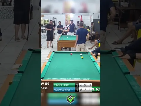 Vagnão ficou impressionado com essa bola 😱... #vagnaoararaquara #sinuca #viral