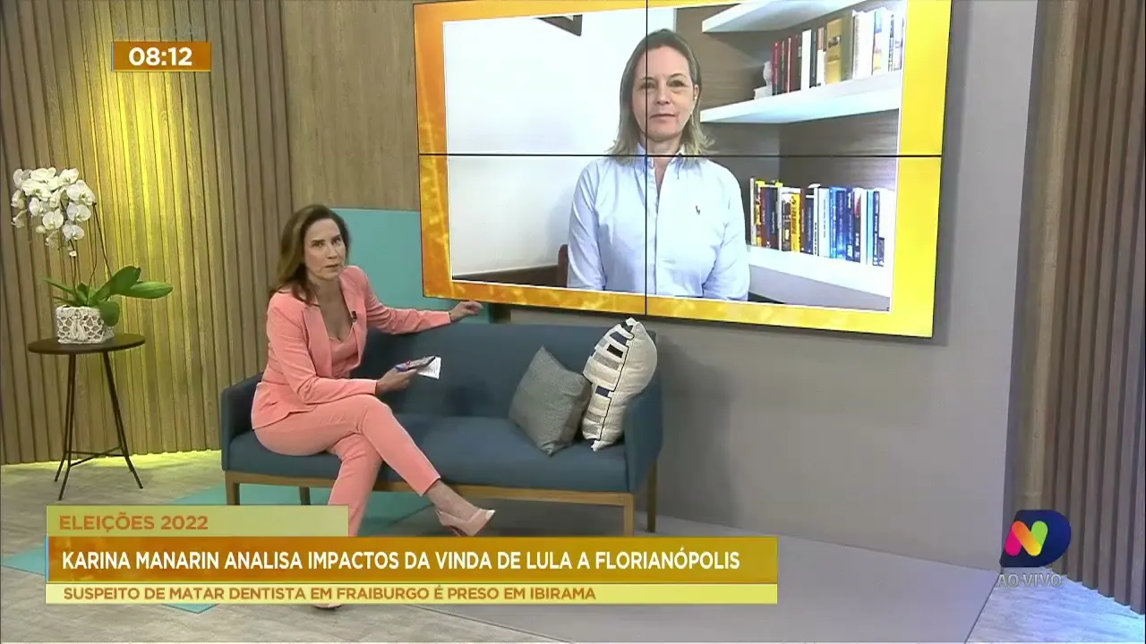 Karina Manarin comenta a vinda de presidenciáveis a Florianópolis