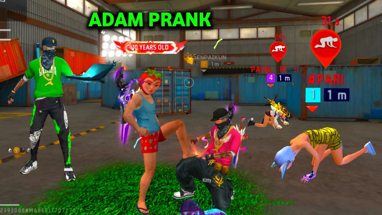 Noob 🔥 Bot 💔 Garib 😭 Bihari लड़की के Sath Prank Kar Diya 😂 Funny Video Y GAMING 💔 Garena Free Fire