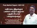 Lagu NOV 24 | பங்குச்சந்தை | #stockmarketanalysis today | Rupee vs USD | NagarajBalasubramaniam | Tamil |
