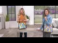 Dooney Bourke Hydrangea Basket Weave Zip Zip Satchel Handbag on QVC