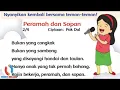 Download Lagu Lagu Peramah dan Sopan , tema 1 kelas 2 SD