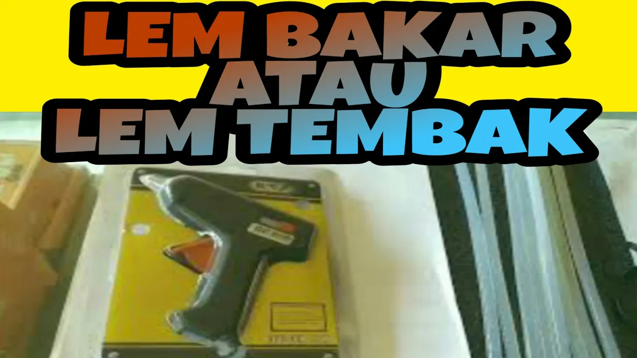 Unboxing glue gun / lem tembak 20 watt TERMURAH  dan CARA PENGGUNAANNYA