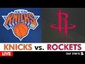 Knicks vs Rockets Live Streaming Scoreboard Play-By-Play Highlights Stats NBA on NBC Stream