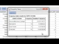 Qualitative Data Using Frequency Tables StatCrunch