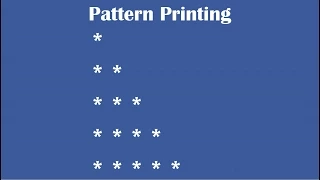 C Practical and Assignment Programs-Pattern Printing 1