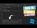 How to use the print function in roblox studio for beginners - 2024