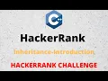 HackerRank Solution Inheritance Introduction in C