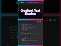 Create Gradient Text Shadow Effect with HTML CSS