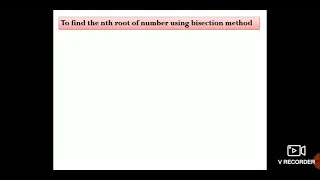 Bisection method python program