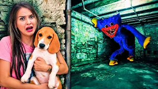 Huggy Wuggy from Poppy Playtime Comes to Life and Takes My Friend! 😱