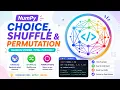 Learn NumPy choice shuffle permutation in 10 Minutes