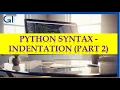 Lesson 9 - Python Syntax