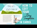 How to edit your Etsy Templates in Canva Drag and drop templates