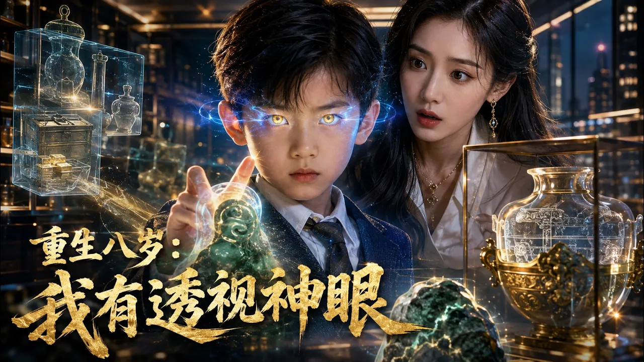 震撼首播八岁少年被楚天推下悬崖后重生,携透视神眼和鉴宝异能回到母亲病榻前!古玩市场捡漏赚手术费,寿宴上揭穿文物骗局。
