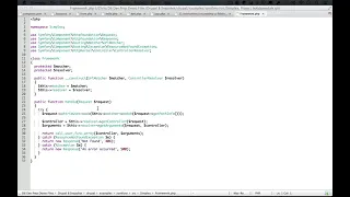 92 Simplifying our front controller while leveraging our Framework class