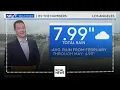 Rainfall reaches close to 8 inches in Los Angeles