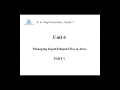 JPR - Managing Files in Java