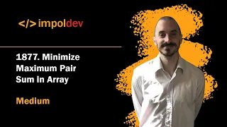 Minimize Maximum Pair Sum in Array LeetCode 1877 - Python