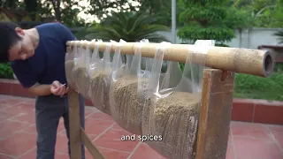 🌱 Turning Plastic Bags into a Hanging Basil Garden – A Surprisingly Creative Idea!