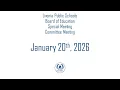 Livonia Public Schools Special Committee Meeting January 20 2026