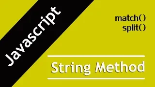 35 Javascript string methods match and split method in Hindi