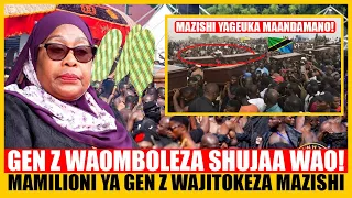 MAMILIONI YA GEN Z WAJITOKEZA MAZISHI YA SHUJAA WAO ALIYE PIGWA RISASI TANZANIA YA TIKISIKA 