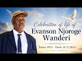 EVANSON NJOROGE WANDERI 1952-2026