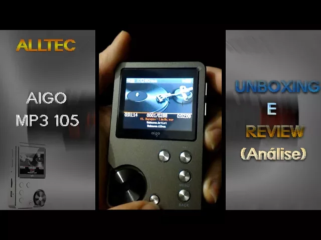 Download MP3 Aigo MP3 105 (Player HD com Amplificador) - Unboxing e Análise