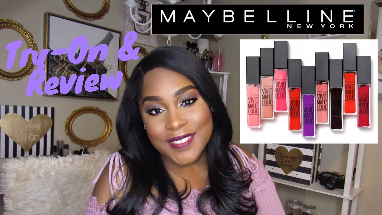 Maybelline Vivid Matte Liquid Lipstick Swatches for Pale Skin. 