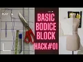 How to draft a BASIC BODICE BLOCK Beginners Pattern Tutorial