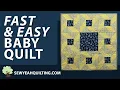 Fast Easy BABY QUILT TUTORIAL Free Pattern