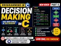 Programming in C Decision Making in C if if-else else-if switch-case GXEST204 KTU BTECH CSE