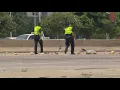 Plano PD Injuries reported after serious crash on US 75 involving large amount of debris