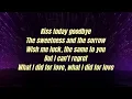 What I did for love  Chorus Line  lyrics
