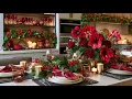 2026 Holiday Styling Trends Luxurious Ruby Silk Charcoal Suede Kitchen Decor
